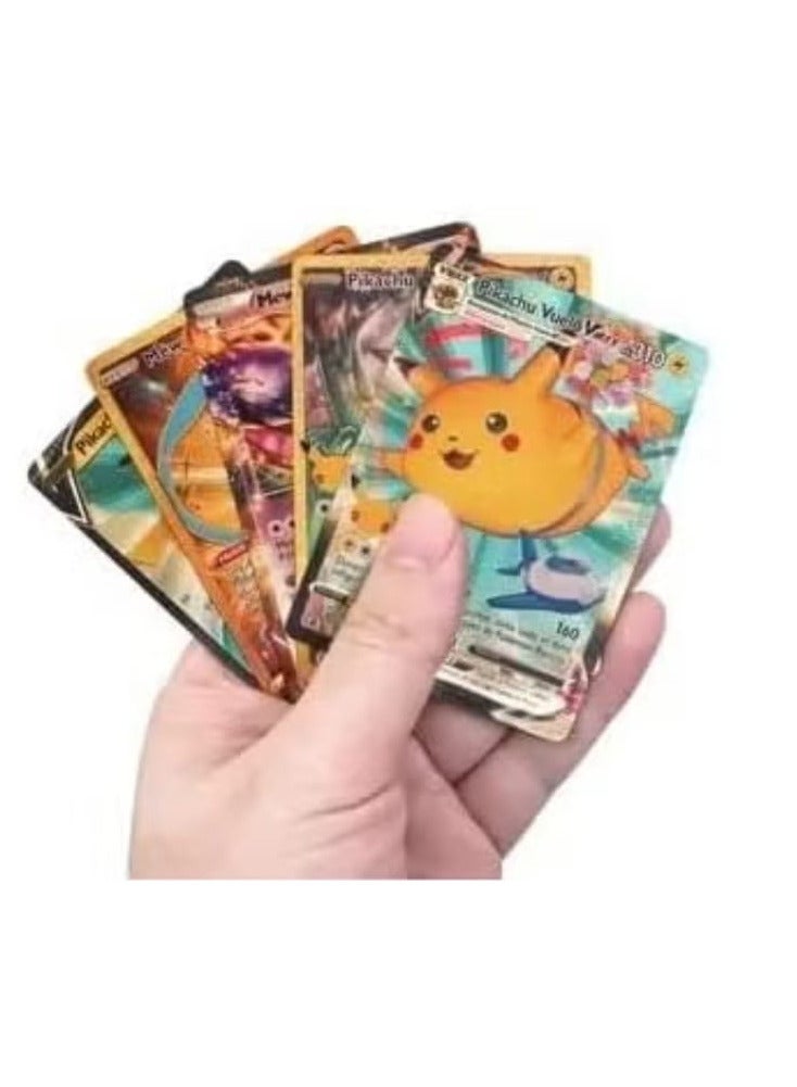 مجموعة بطاقات بوكيمون من فور إيفر كيدز بوك-إيمون، 55 قطعة، مجموعة بطاقات متنوعة من سلسلة بطاقات V، بطاقات Vmax GX الذهبية النادرة وبطاقات الألغاز النادرة الشائعة (قوس قزح) - Image 2